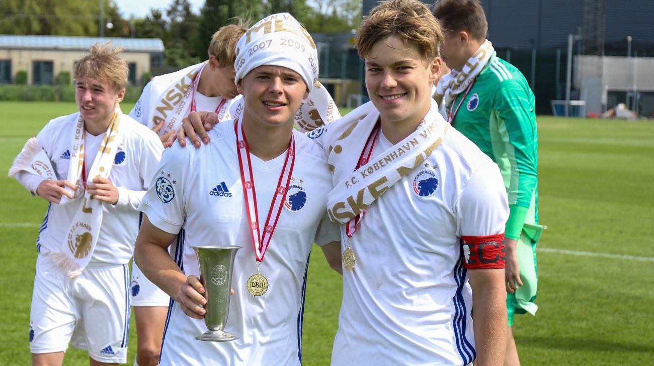 Emil Møller og Daniel Haarbo, danske U19-mestre