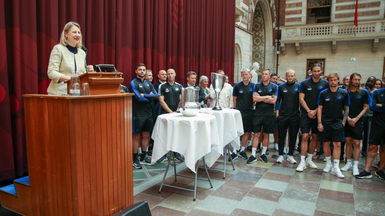 F.C. København på Københavns Rådhus - Sophie Hæstorp Andersen holder tale F.C. København på Københavns Rådhus - Sophie Hæstorp Andersen holder tale