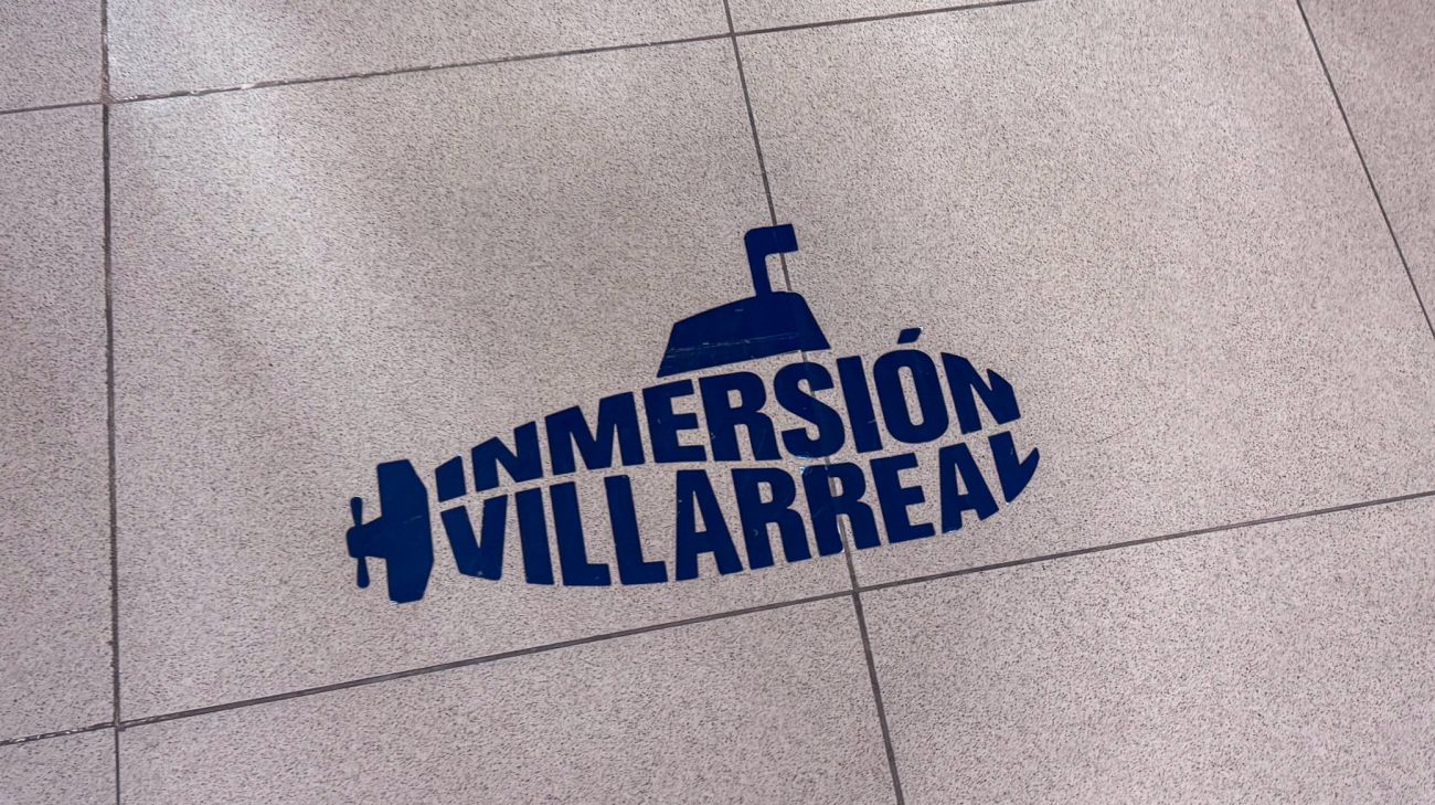 Gulvudsmykning på Estadio de la Cerámica