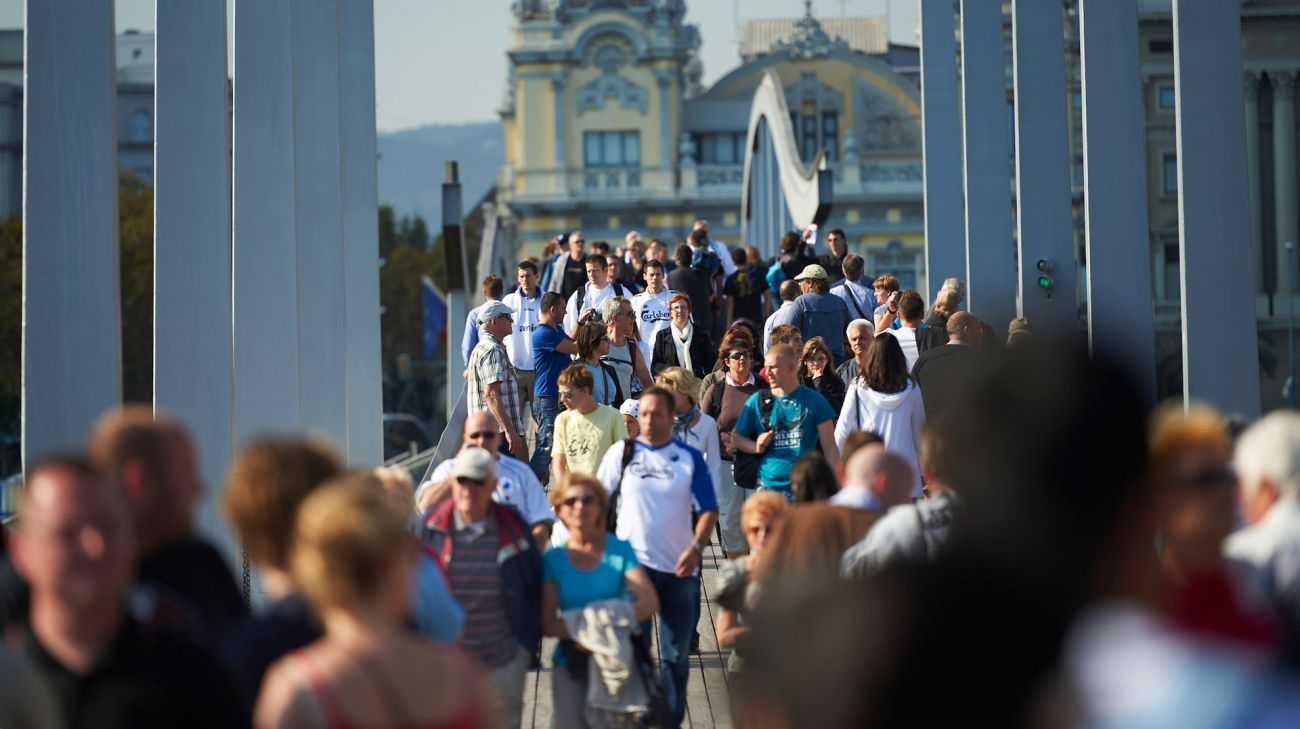 FCK-fans i Barcelona i oktober 2010