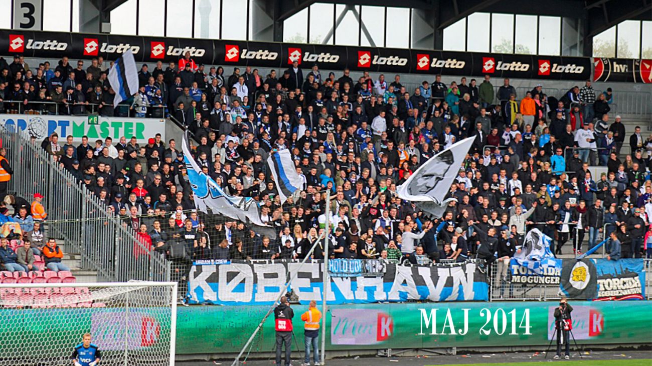 F.C. København-fans på MCH Arena i Herning