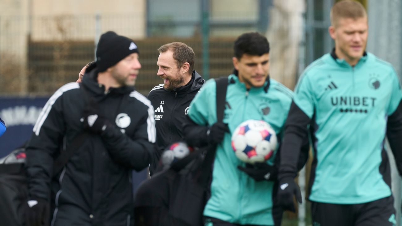 Bo Svensson på træningsbanen på Nummer 10