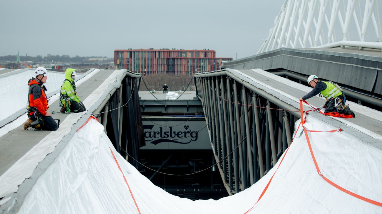 Tagrenovering i Parken