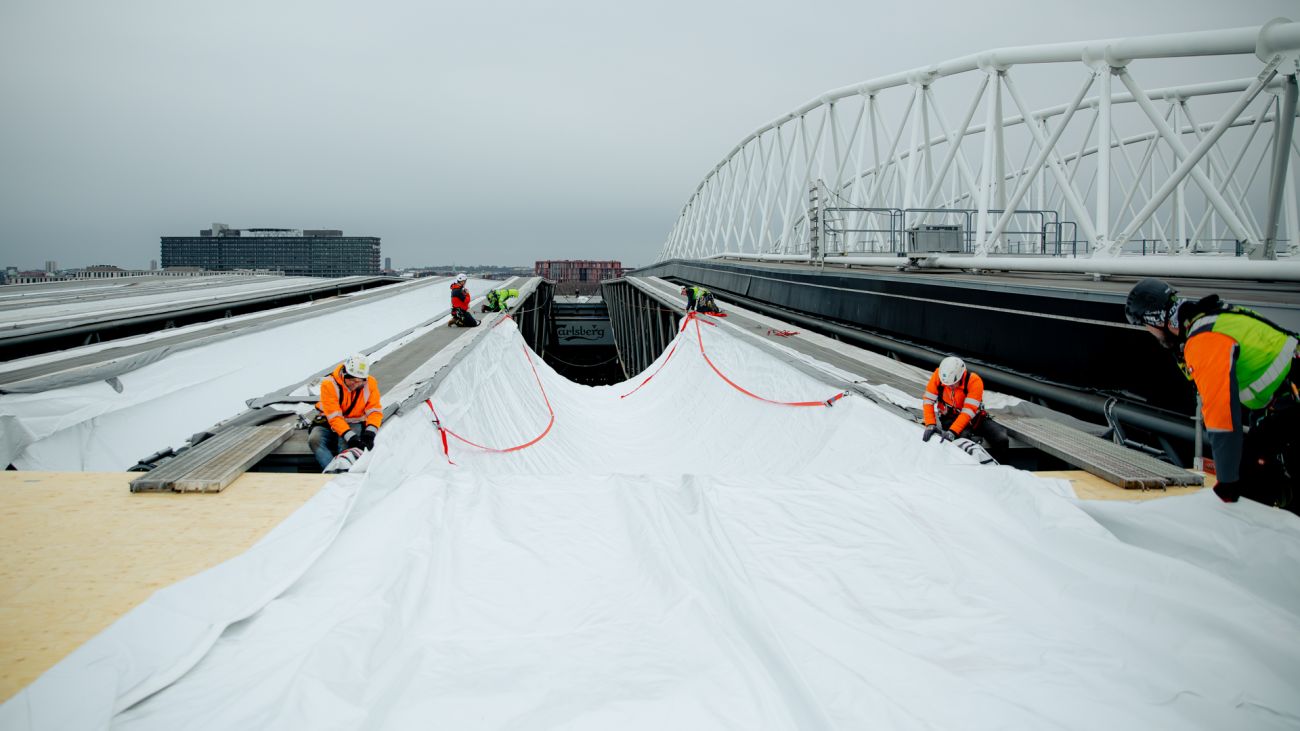 Tagrenovering i Parken