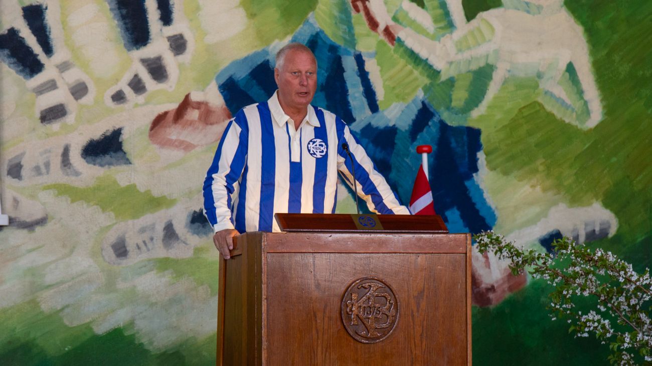 KB's næstformand Peter Bastiansen styrede slagets gang til receptionen