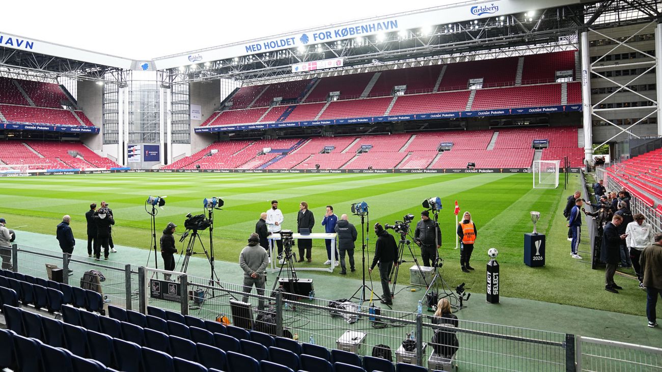 Pressekonference i Parken før pokalfinalen