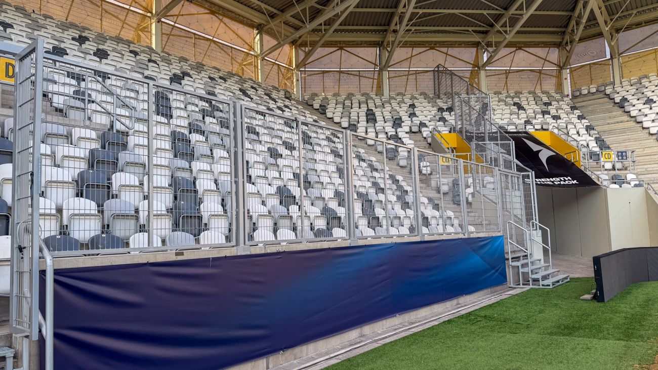 Udeafsnittet på Košická Futbalová Aréna 