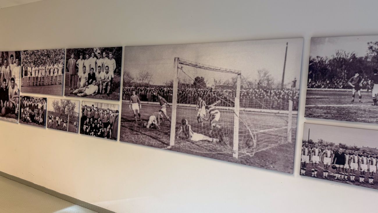 Historiske billeder på Nagyerdei Stadion i Debrecen