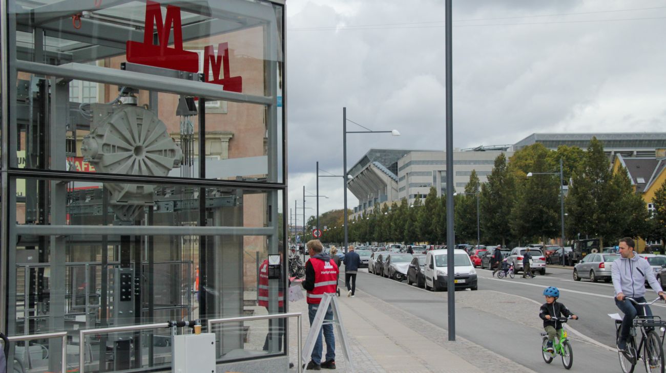 Den nye Metrostation på Trianglen Den nye Metrostation på Trianglen