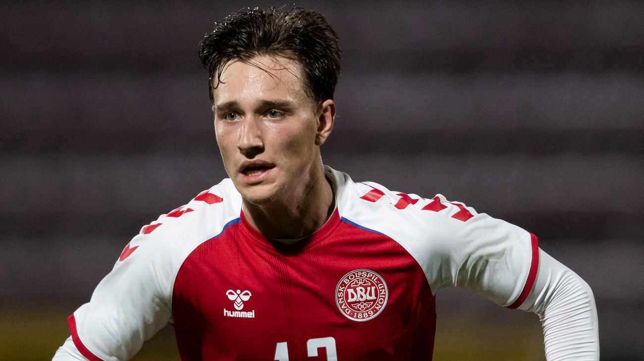 William Bøving på U21-landsholdet