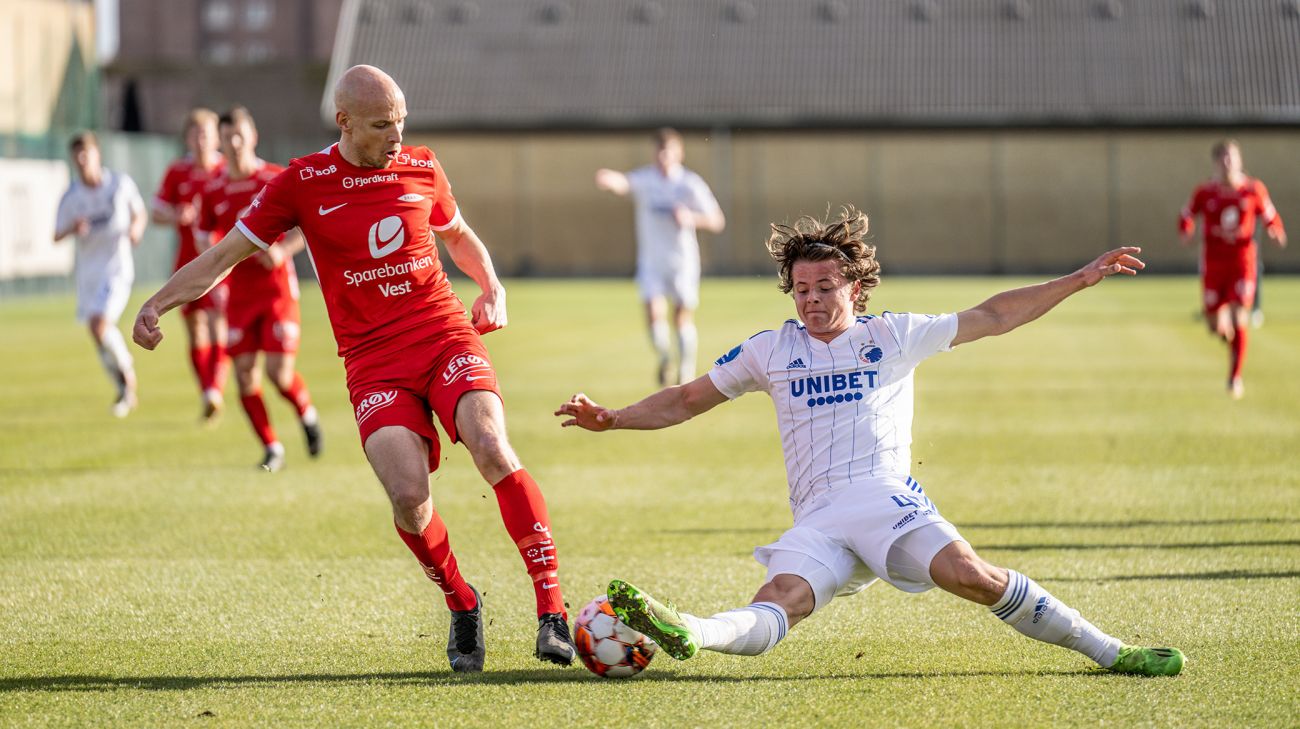 Emil Møller i FCK-træningskamp Emil Møller i FCK-træningskamp