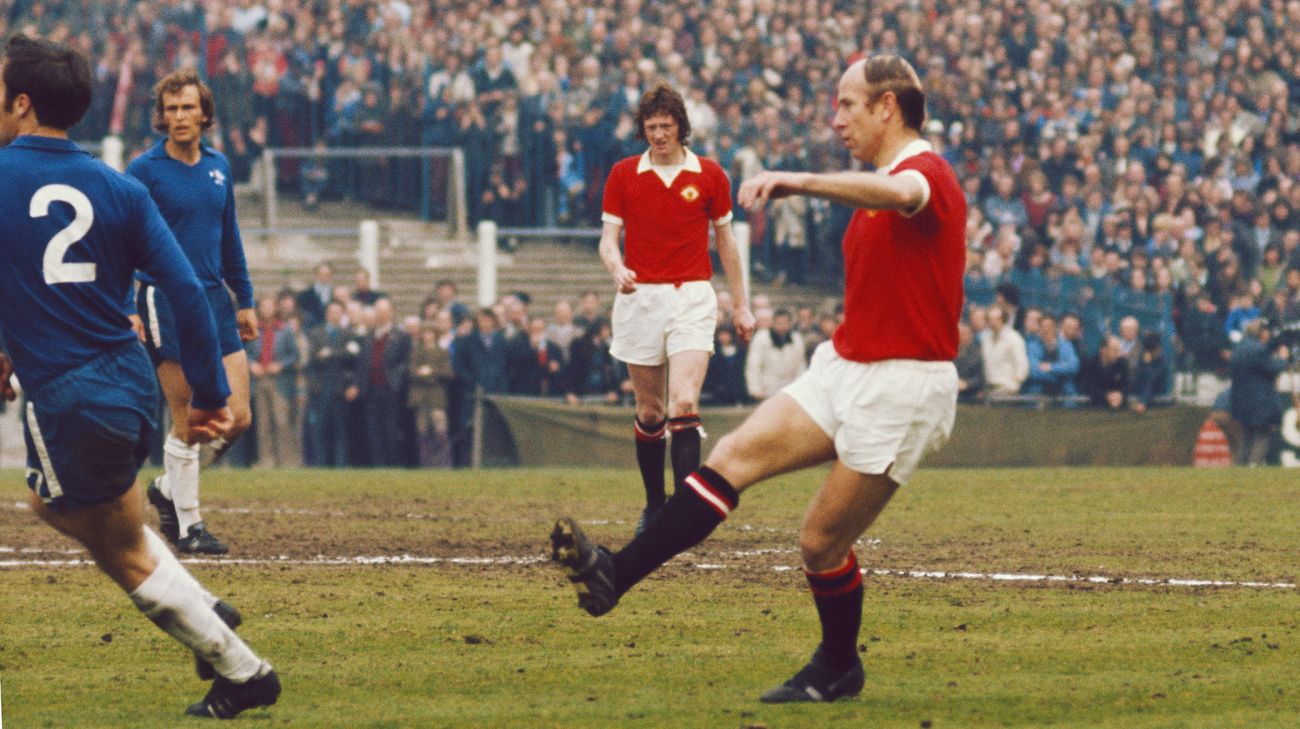 Bobby Charltons afskedskamp for Manchester United i 1973 mod Chelsea Bobby Charltons afskedskamp for Manchester United i 1973 mod Chelsea