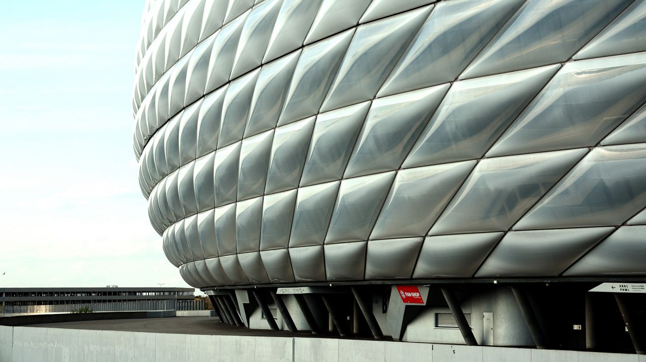 Facadebeklædningen på Allianz Arena