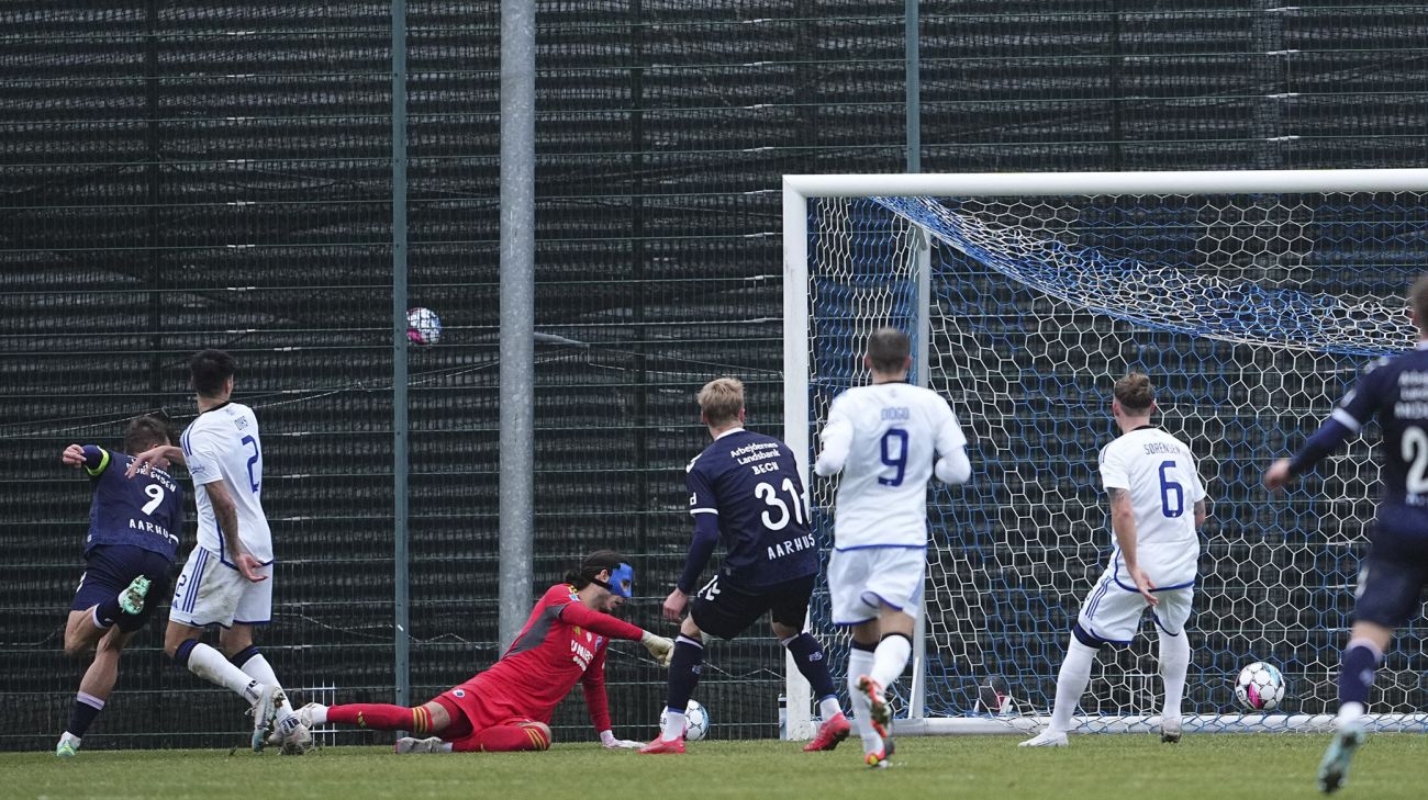 Patrick Mortensen scorer for AGF