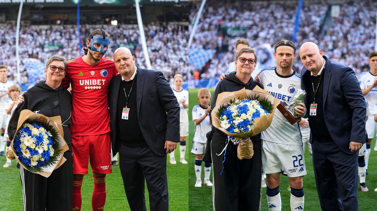 Peter Christiansen og Karina Danielsson tager afsked med Kamil grabara og Peter Ankersen Peter Christiansen og Karina Danielsson tager afsked med Kamil grabara og Peter Ankersen