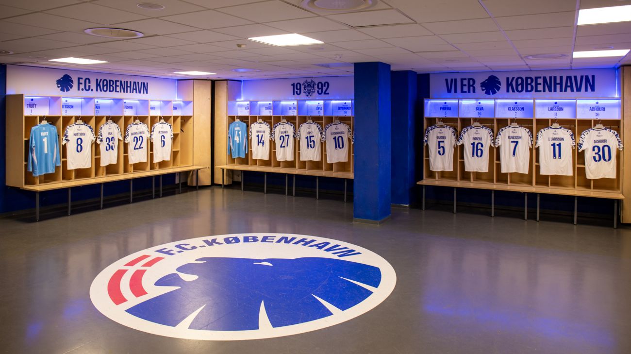 F.C. Københavns omklædningsrum i Parken