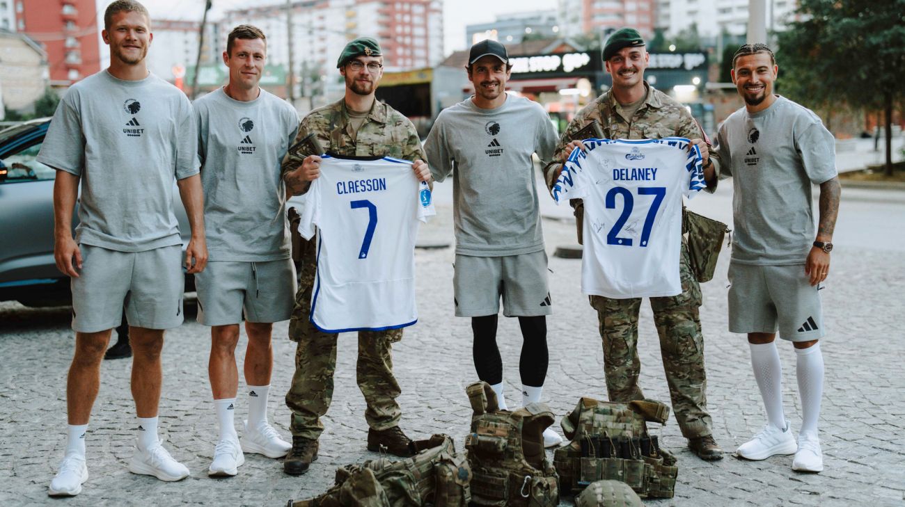 Besøg af danske soldater fra NATO's Kosovo Force