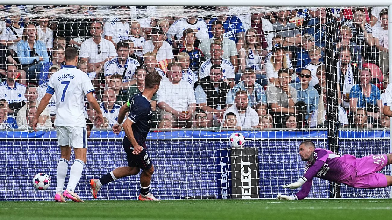 Patrick Mortensen scorer for AGF Patrick Mortensen scorer for AGF