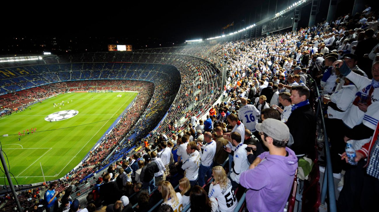 FCK-fans på Nou Camp