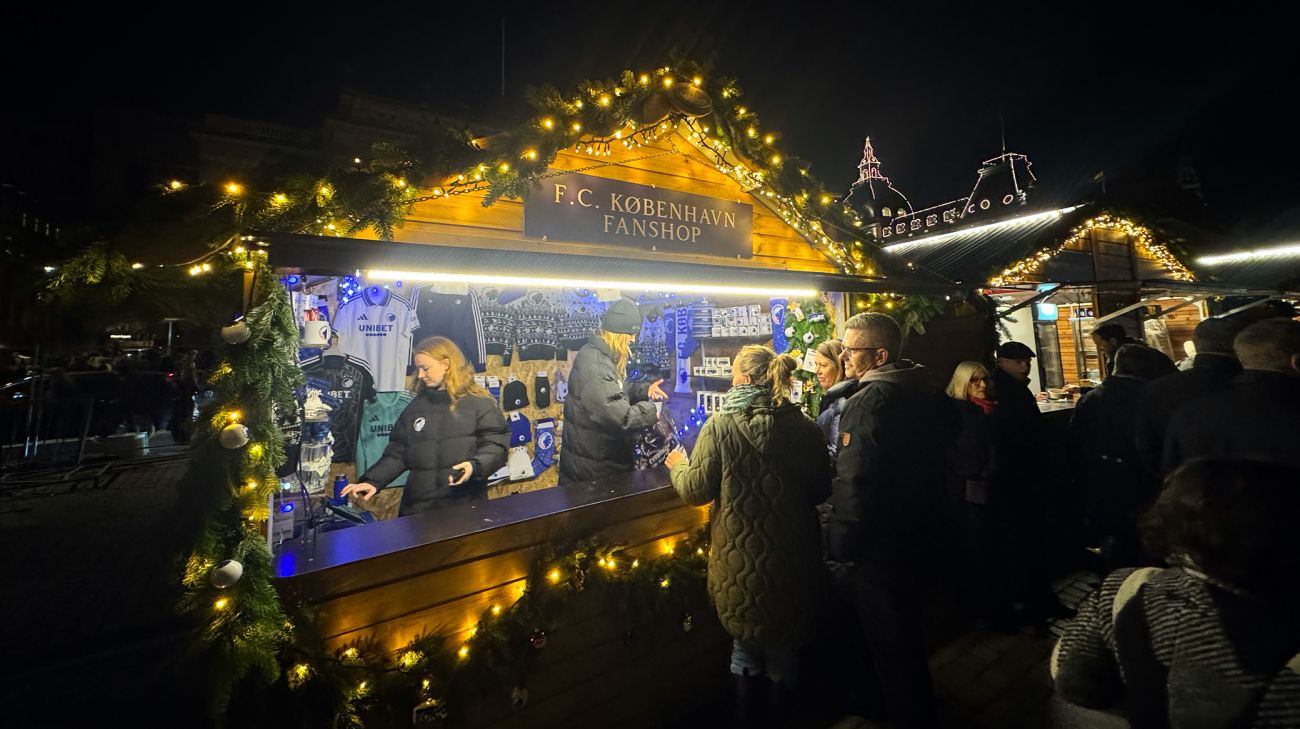 F.C. Københavns Fanshops bod på Copenhagen Winter Wonderland