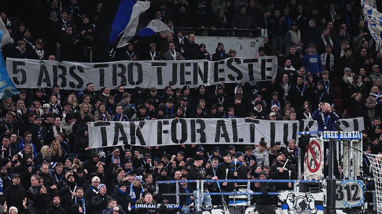 Hilsen til Lukas Lerager fra F.C. København-fansene