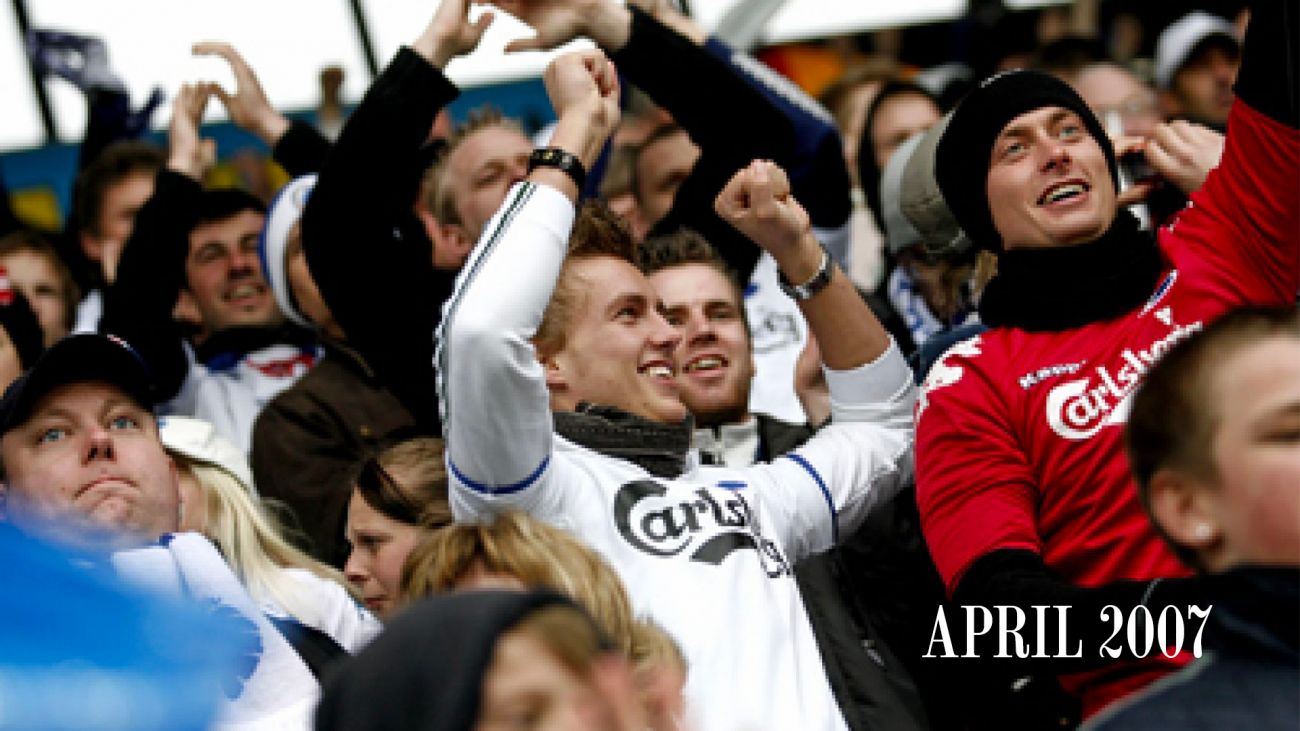 F.C. København-fans på MCH Arena i Herning