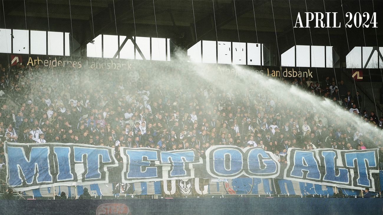 F.C. København-fans på MCH Arena i Herning