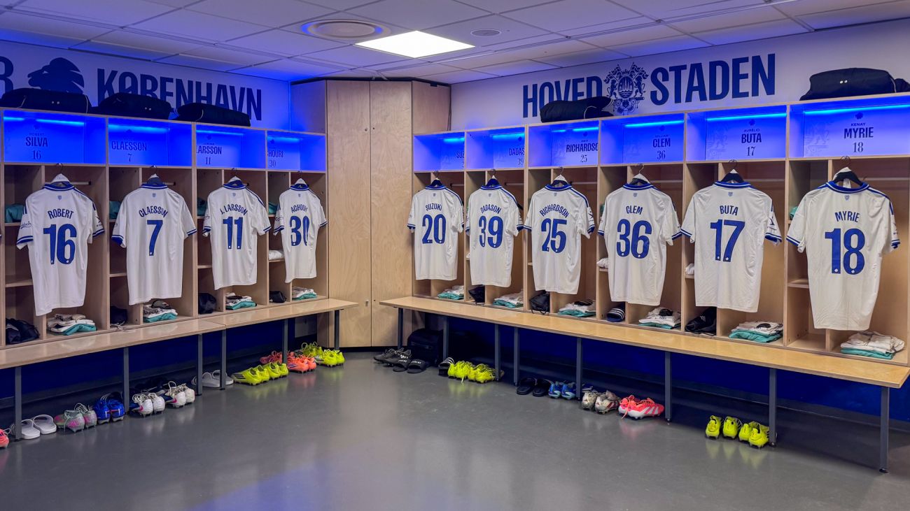 F.C. Københavns omklædningsrum i Parken