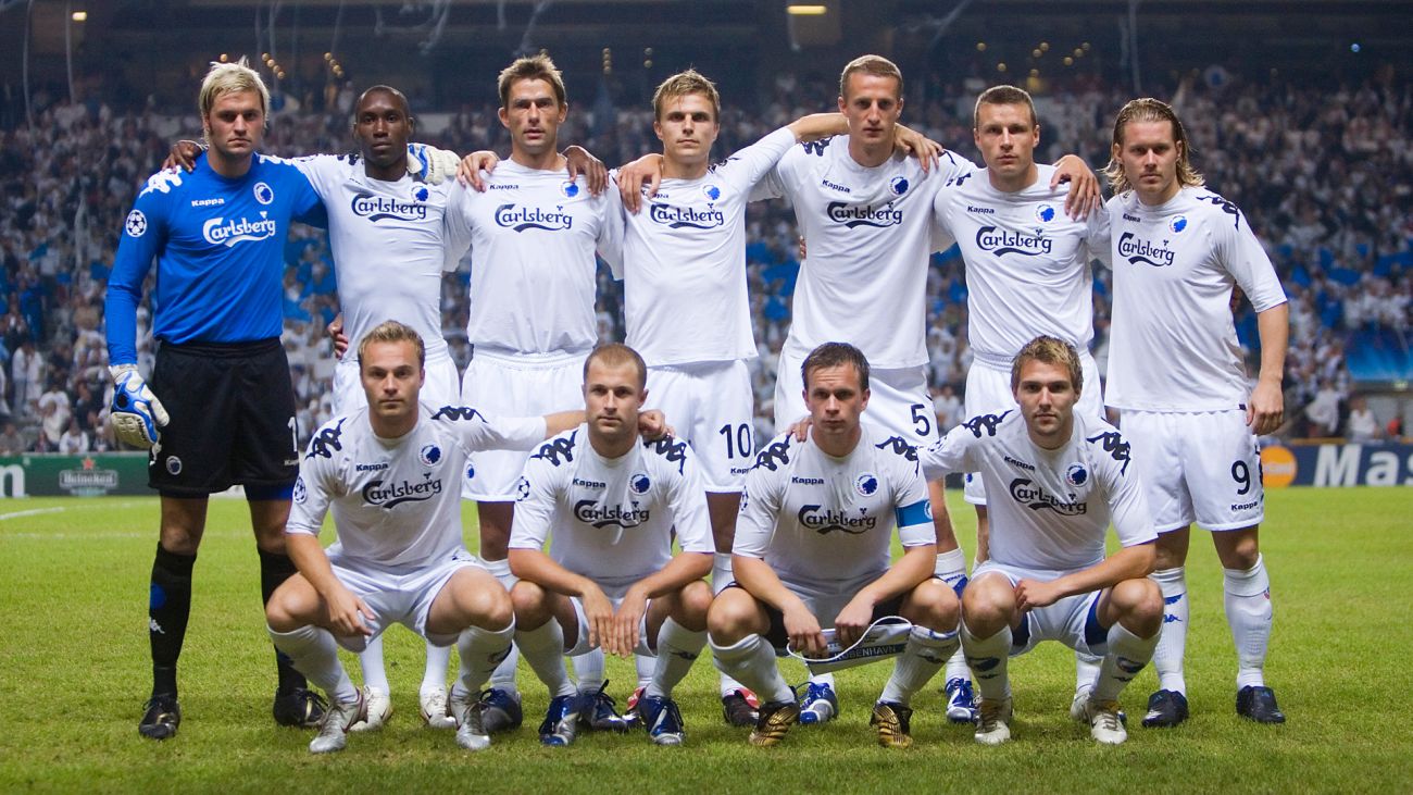 Holdfoto inden F.C. Københavns første gruppekamp i Champions League