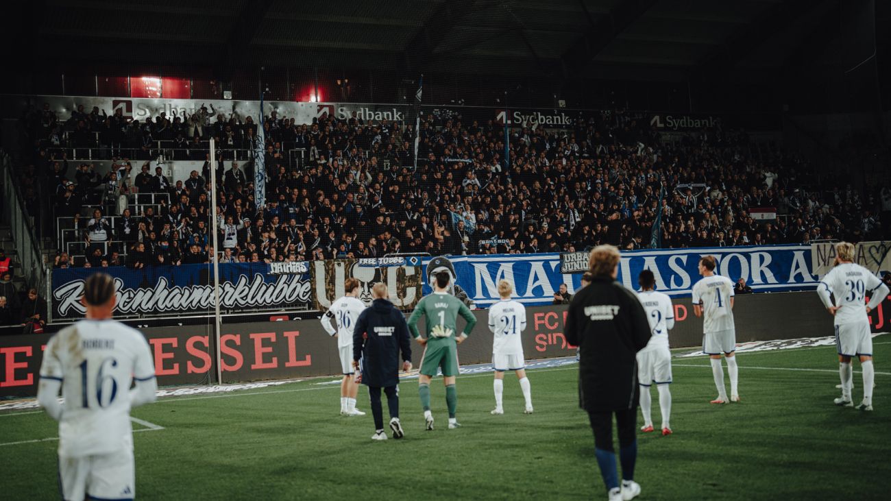 Spillerne takker fansene for opbakningen