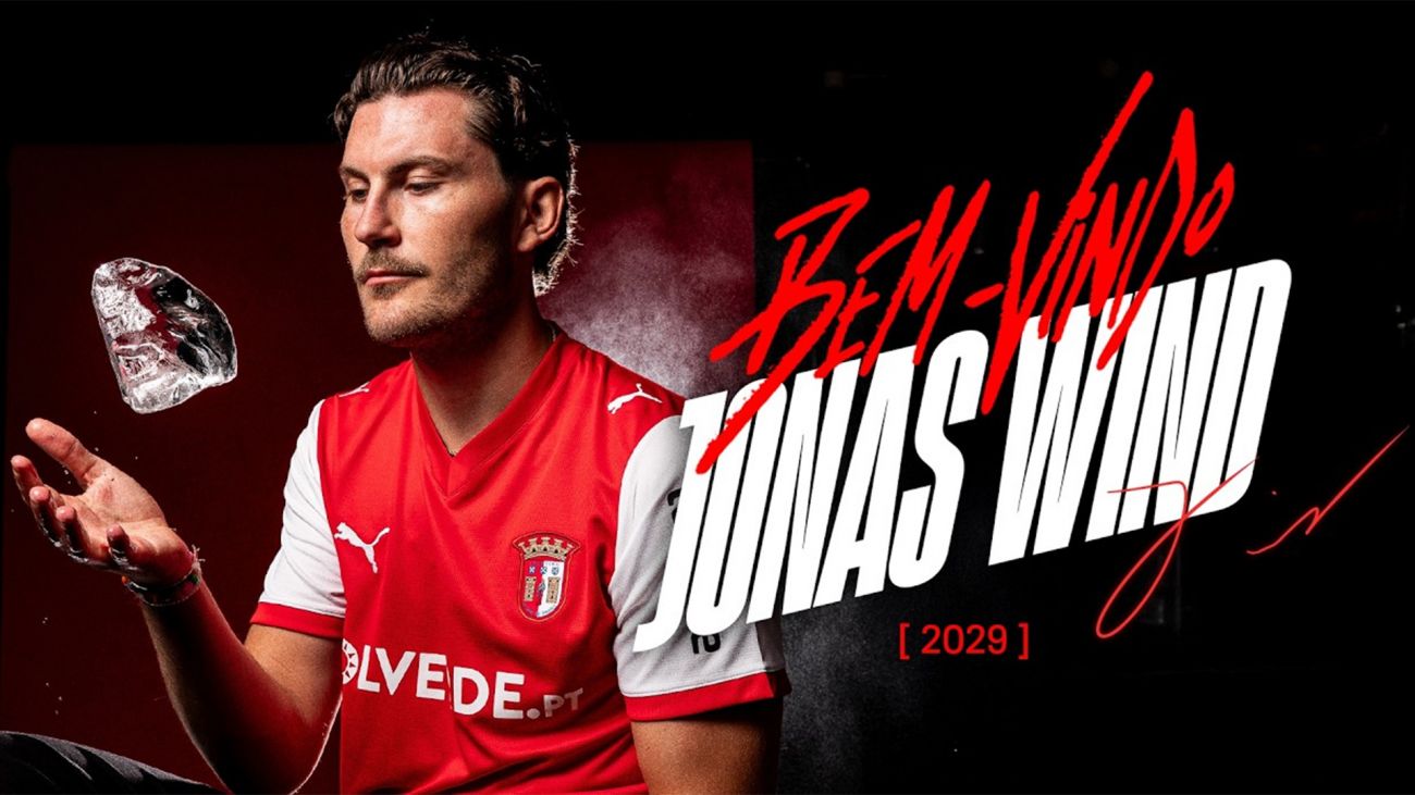 Jonas Wind præsenteres i SC Braga